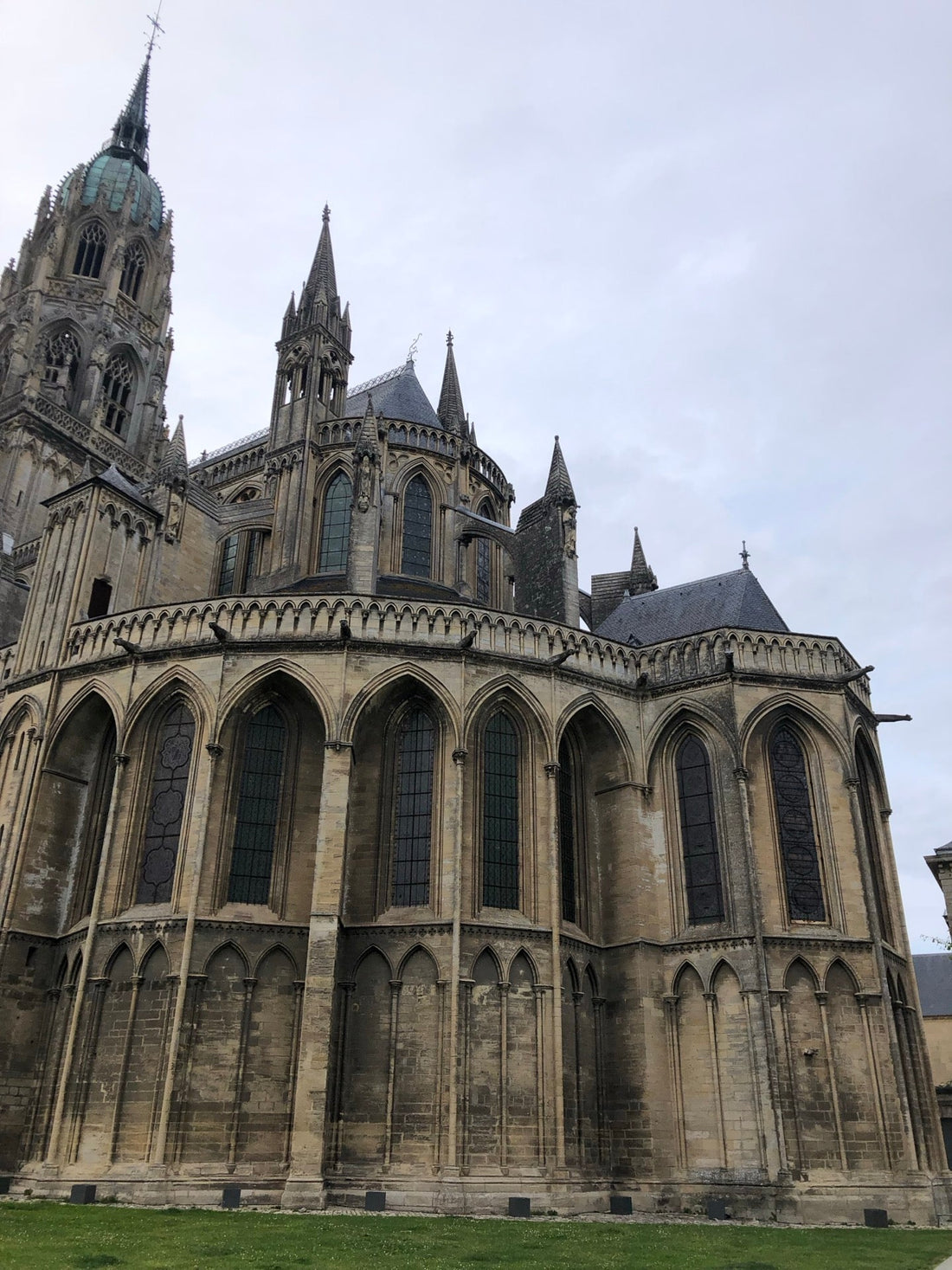 Cathedral and rooftops of Bayeux, Normandy, France