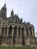 Cathedral and rooftops of Bayeux, Normandy, France
