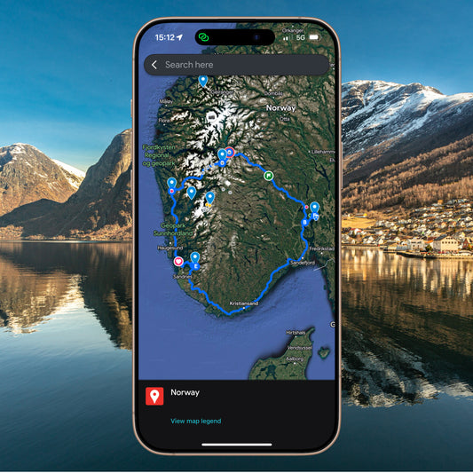 🇳🇴 3-Day Norway Road Trip Map